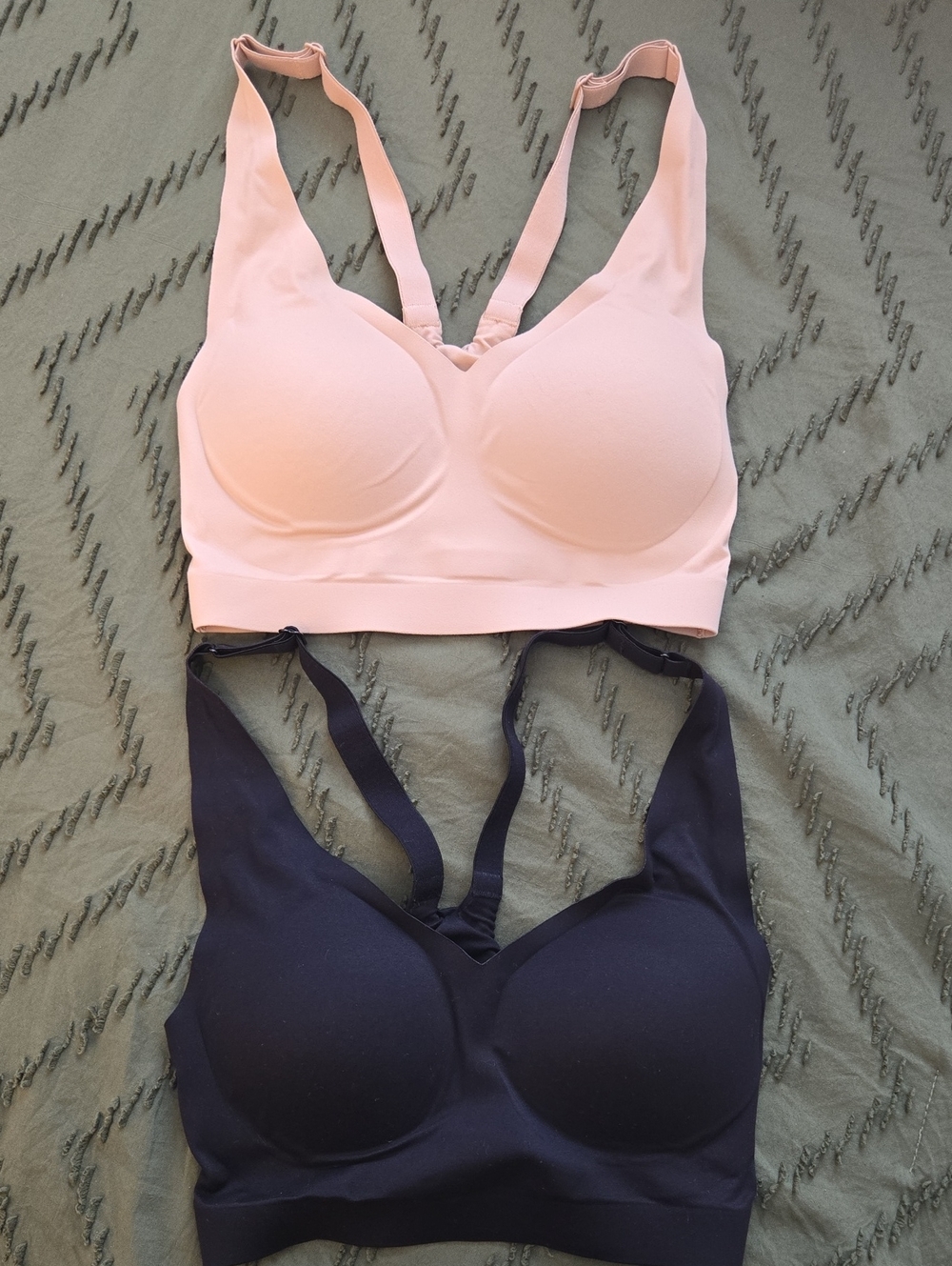 Soma Enbliss Racerback Bralette Size S Black And Nude Pair Of Two